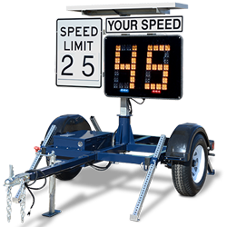 Collect traffic data with your SAM-R speed trailer.