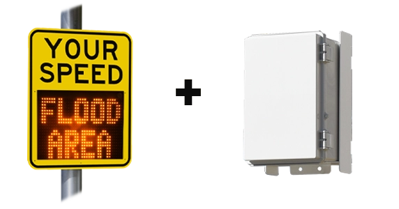 Street Dynamics PMG radar speed sign and a Traffic Data Collector